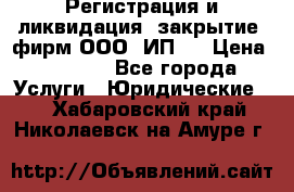 Регистрация и ликвидация (закрытие) фирм ООО, ИП.  › Цена ­ 2 500 - Все города Услуги » Юридические   . Хабаровский край,Николаевск-на-Амуре г.